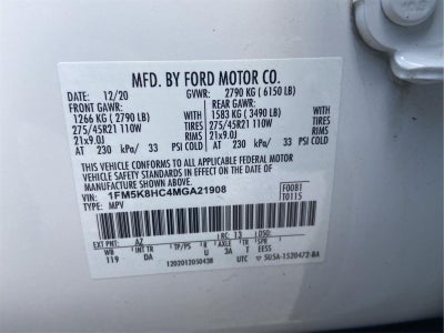 2021 Ford Explorer Platinum