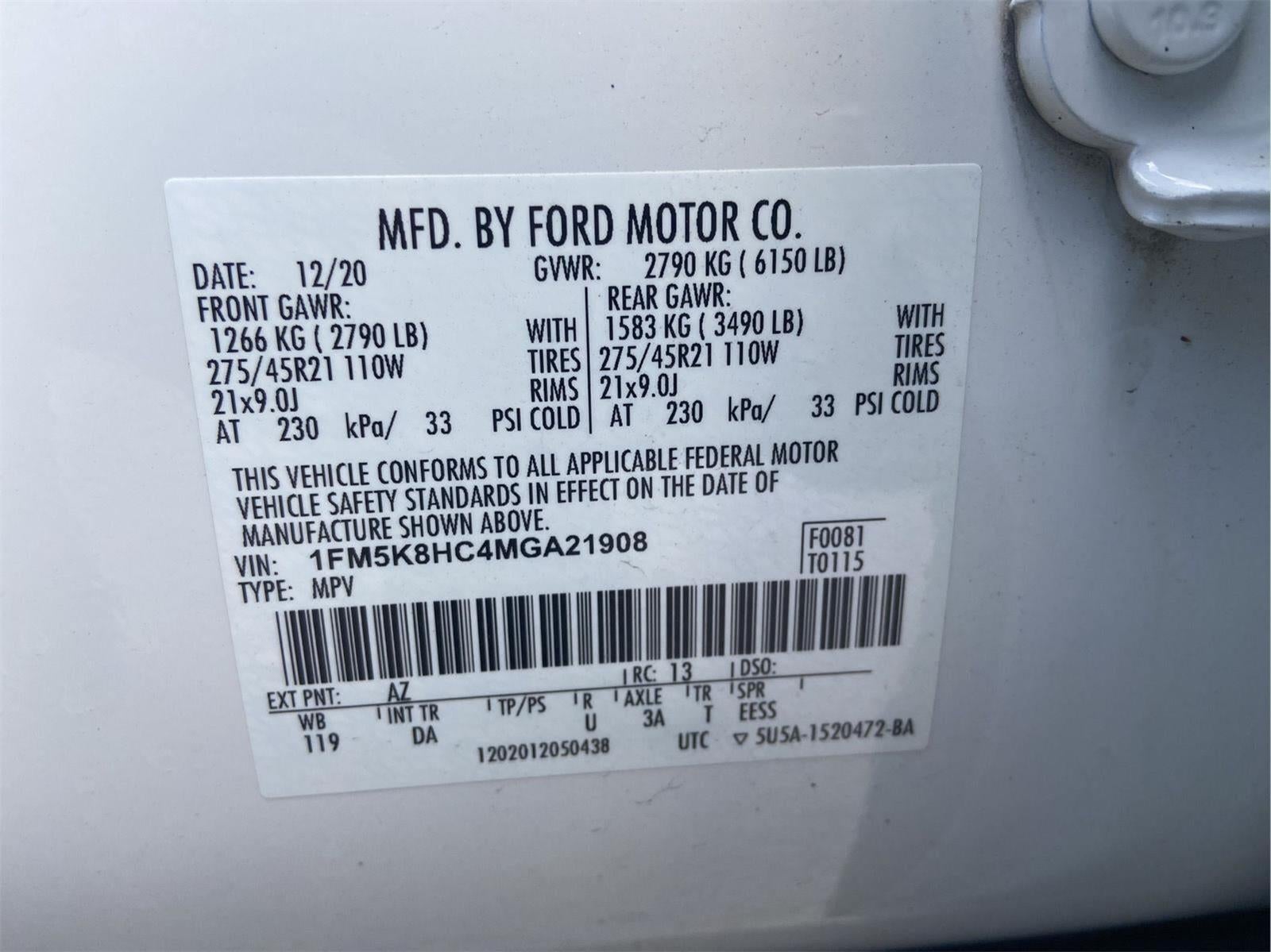 2021 Ford Explorer Platinum