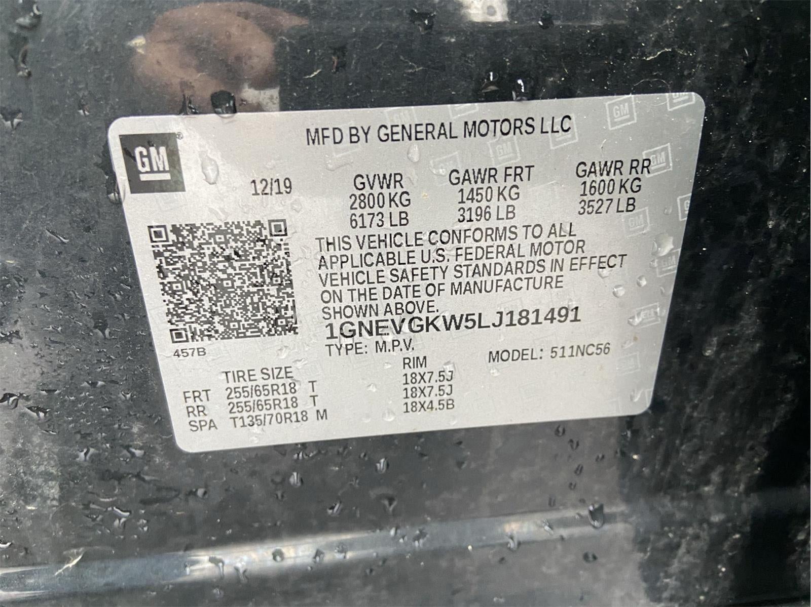 2020 Chevrolet Traverse LT Cloth