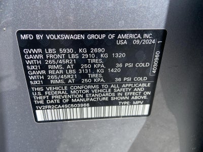 2025 Volkswagen Atlas 2.0T SEL Premium R-Line