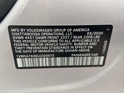 2020 Volkswagen Passat 2.0T SEL