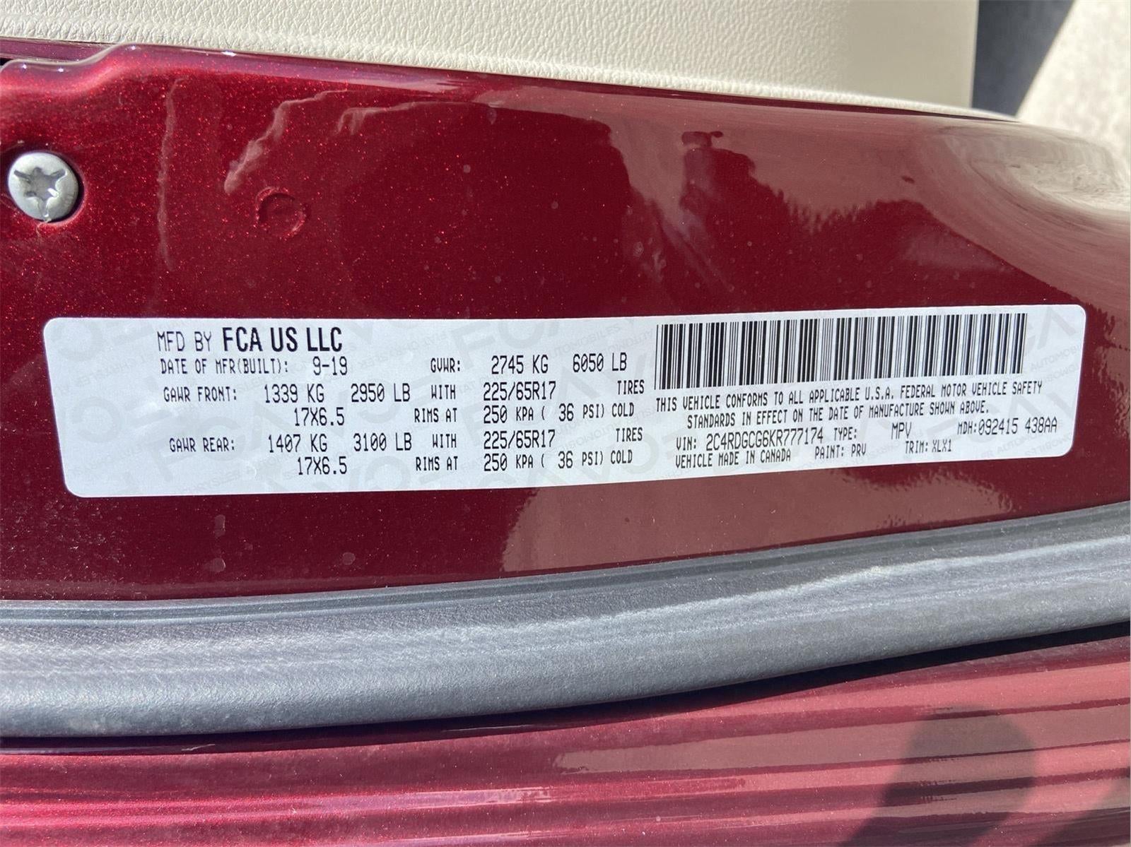 2019 Dodge Grand Caravan SXT