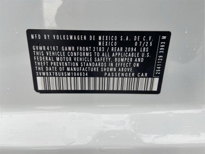 2025 Volkswagen Jetta Sport