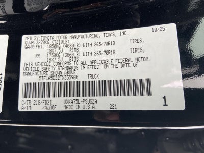 2026 Toyota Tundra SR5