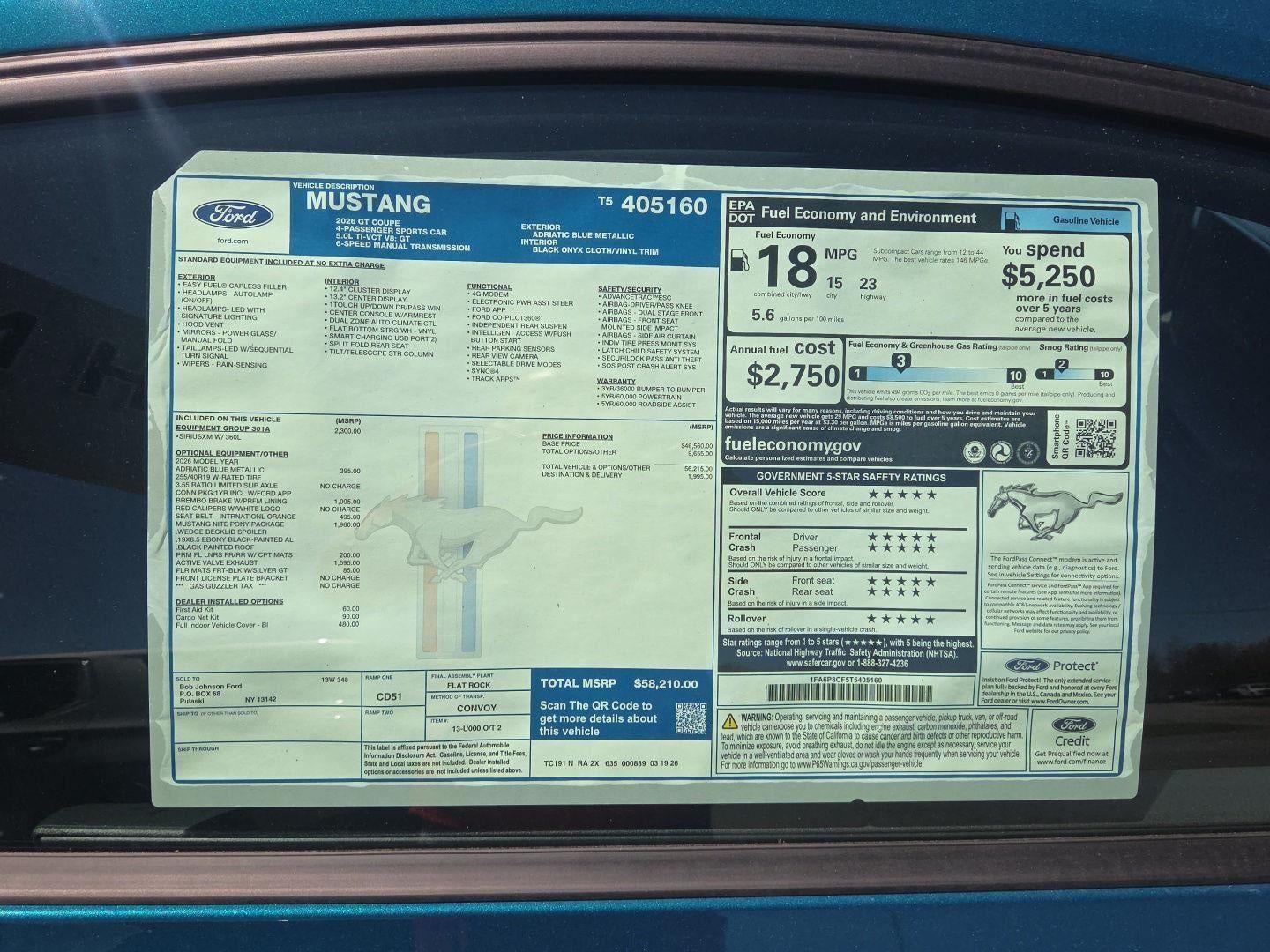 2026 Ford Mustang GT Premium