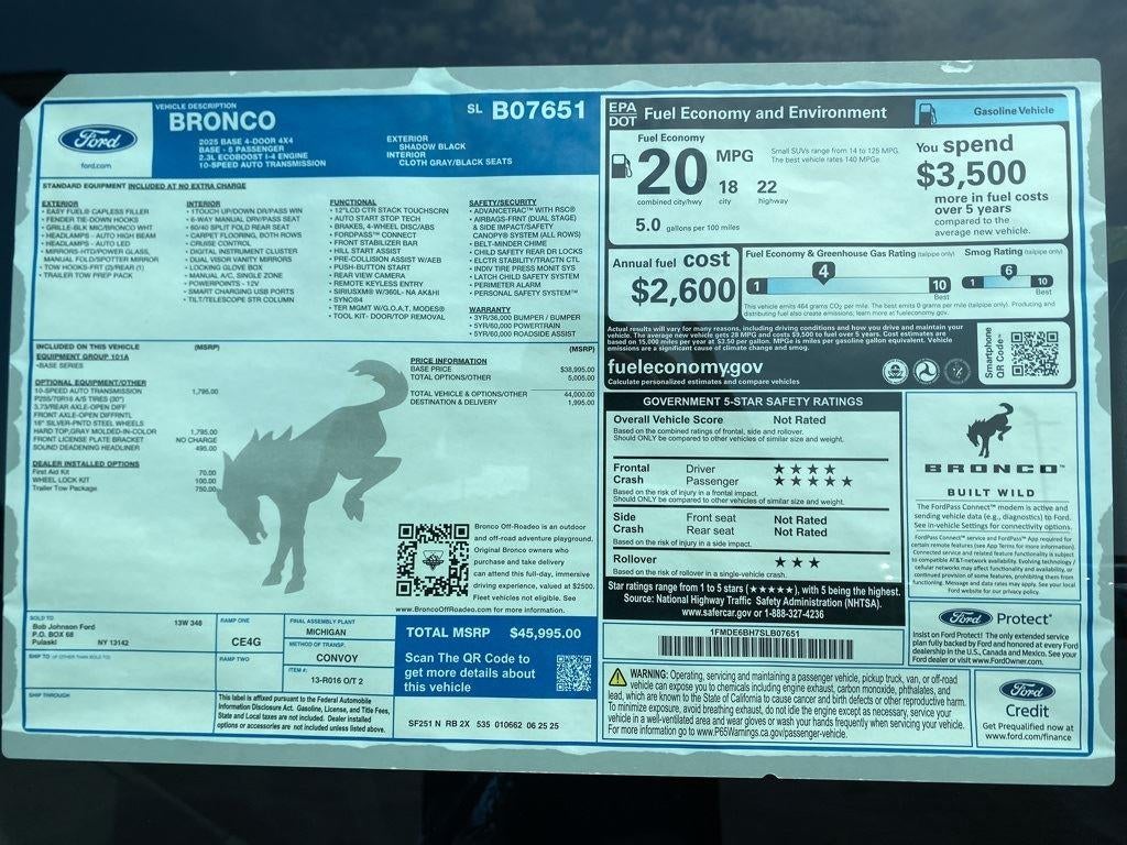 2025 Ford Bronco Base