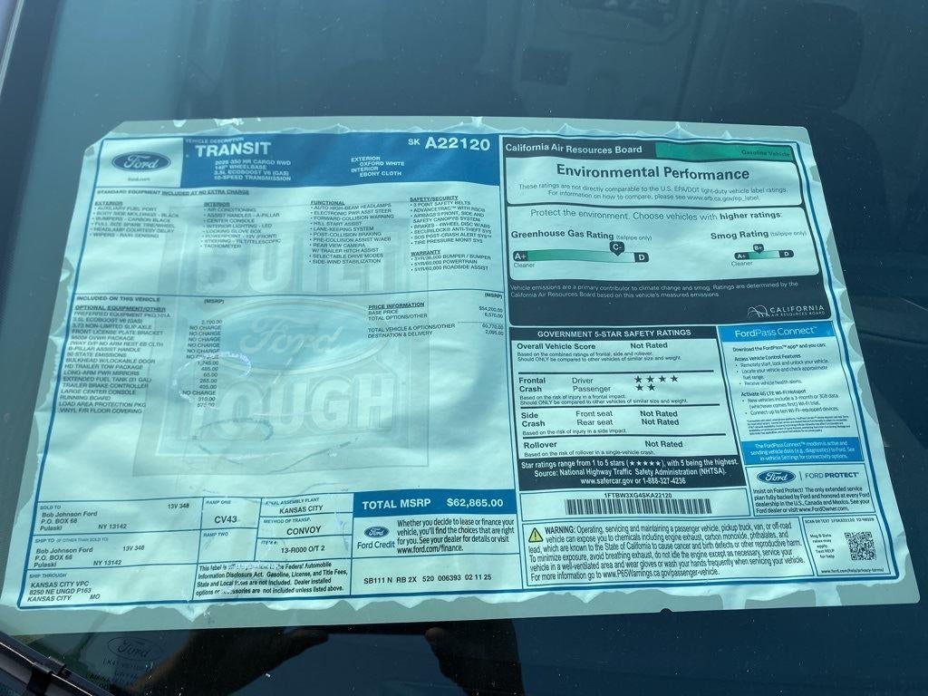 2025 Ford Transit Cargo Van Base