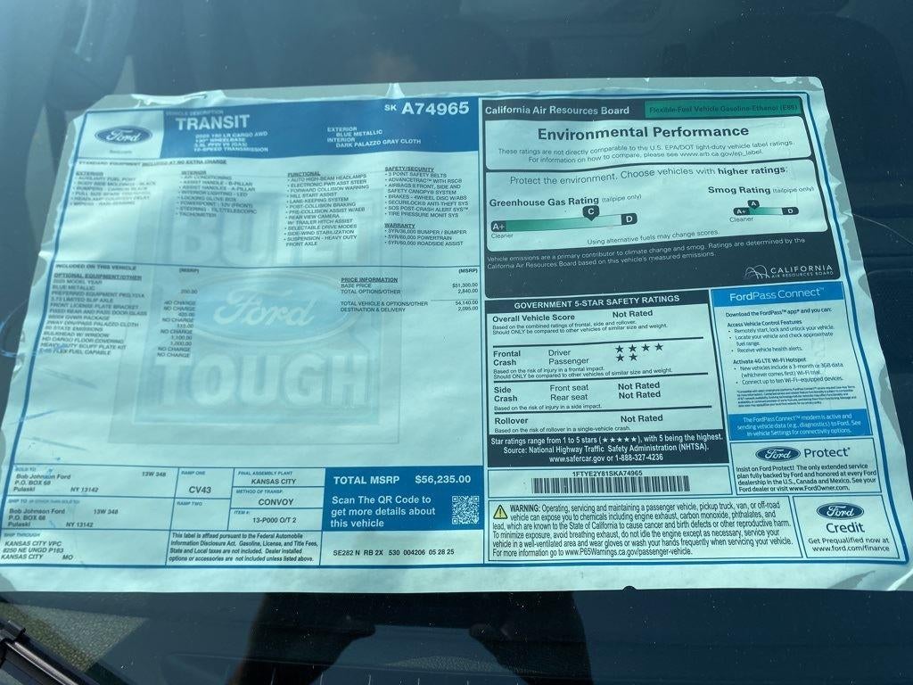 2025 Ford Transit Cargo Van Base